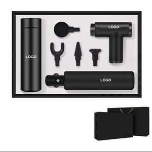 Luxury Corporate Gift Set Thermos with Umbrella and Mini Massage Gun