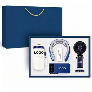 Coffee Cup, 10000mAh Power Bank, Neck Massager & Folding Fan Gift Set