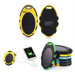5000mAh Outdoor Portable Solar Power Bank w/LED Indicator Light