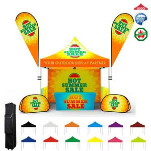 10ftx10' Custom Printed Pop Up Tent Set