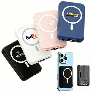 10000mAh Magnetic Power Bank Slim Mobile Wireless Charger
