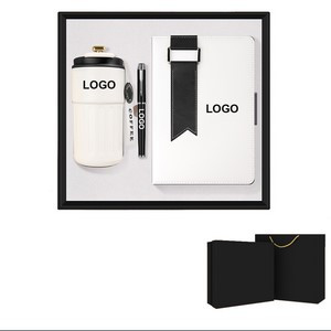 Coffee Cup + A5 Notebook + Signature Pen Office Gift Set