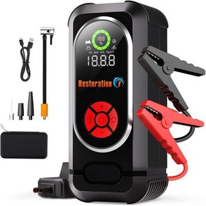 Custimized Portable Emergency battery booter w/ 150PSI Emergency inflater air compressor