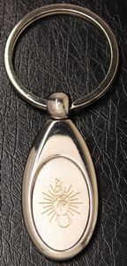 Metal Key Chain w/Logo Laser Engraved