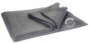 60"x 80"/3 Lbs Gray Wool Blanket weighing (60-70% Wool) In Zippered Bag