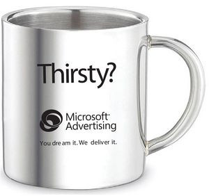 14 Oz. Double Wall Stainless Steel Mug, Shining Mirror Finished