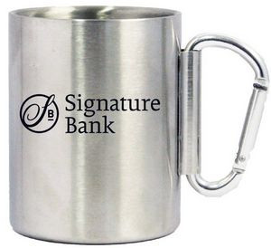14 Oz. Stainless Steel Carabiner Mug
