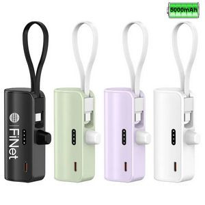 3" 1 Magnetic Portable Power Bank 5000mAh