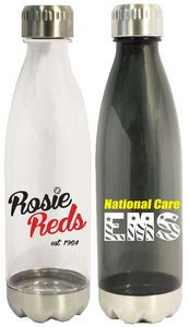25 Oz. Tritan plastic Bottle with steel cap and steel base