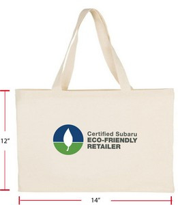 Canvas Cotton Tote Bag, 12"x14"