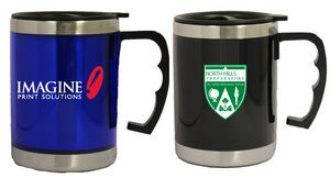16 Oz. Acrylic Straight Body Travel Mug w/ Stainless Steel Interior
