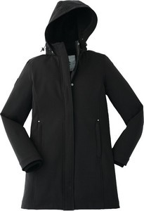 Women's ELKPOINT Roots73 Long Softshell Jacket with Detachable Hood