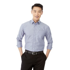 Men's HUNTINGTON Long Sleeve Dotted Button Up Shirt
