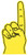 Yellow - 18" #1 Foam Finger