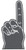 Gray - 18" #1 Foam Finger