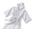 White Blank Front - Hooded Terry Bathrobe