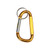 Gold/Silver Blank - Anodized Aluminum Carabiner Keyring