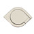 Silver - Teardrop Rotating Aluminum Cell Phone Grip Ring Stand
