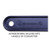 Black Blank Handle Detail - Microhalt Mega Fly Swatter (Spot Color)