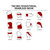 Red Blank Chart - Sublimated BEST VALUE Lightweight Seamless Neck Gaiter (In Stock, Fast Production)