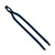 Navy Blank - 1/2" Double-Thick Cotton Trade Show Lanyard with Plastic Option Y Converter