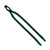 Forest Green Blank - 1/2" Double-Thick Cotton Trade Show Lanyard with Plastic Option Y Converter