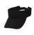 Black/Red Blank - Solid Color Brushed Cotton Sandwich Visors