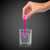 5" Hot Stamp Pink Glow Swizzle Stick