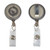 Black - Transparent Retractable Round Badge Reel w/ Belt Clip