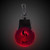 Red Logo - Red Pad Printed Light Up Safety Reflector