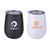 10 Oz. Stainless Steel Lined Vacuum Wine Tumbler