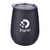 Black Logo - 10 Oz. Stainless Steel Lined Vacuum Wine Tumbler