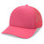 Coral Pink Blank Angle View - 5 Panel Foam Mesh Back Trucker Cap