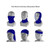 Blue Blank - Sublimated Multifunction Tubular Neck Gaiter (In stock, Fast production)