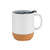 12 oz. Two-tone Barista Cork Bottom Ceramic Mug with Lid