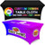 Custom Tablecloth 4 ft Full Color Throws Stretch Fitted Table Covers