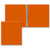 Orange Blank - 3/4" Classic Round Ring Binder