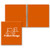 Orange Imprinted - 3/4" Classic Round Ring Binder