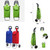Collapsible 6000D Oxford Cloth Shopping Trolley Grocery Cart 35 1/2"x13 1/2" Low MOQ