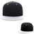 Black Blank - Dual Color Cap With Flat Visor