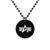 Black Logo - Medallion Bead Necklace w/Medallion