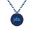 Navy Blue Logo - Medallion Bead Necklace w/Medallion