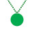 Green Blank - Medallion Bead Necklace w/Medallion