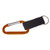 Metallic Orange Blank - 5 Cm Carabiner with Split Key Ring & Nylon Strap