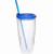 24 Oz. Double Wall Solid Clear Orbit Acrylic Tumblers