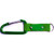 Metallic Green Blank - 8 Cm Carabiner with Strap and Metal Plate