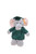 Gray/Forest Green Blank - Soft Plush Elephant in Graduation Cap & Gown Stuffed Animal