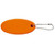 Orange Blank - Oval Floater Key Tag