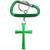 Green Blank - Cross Shape Key Holder w/7 Cm Carabiner
