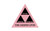 Pink Logo - 4" Econo Compressed Triangle Sponge